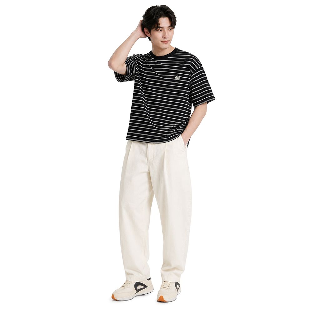 MESTYLE CHESHIRE STRIPED SHORT SLEEVE T-SHIRT BLACK SIZE XL