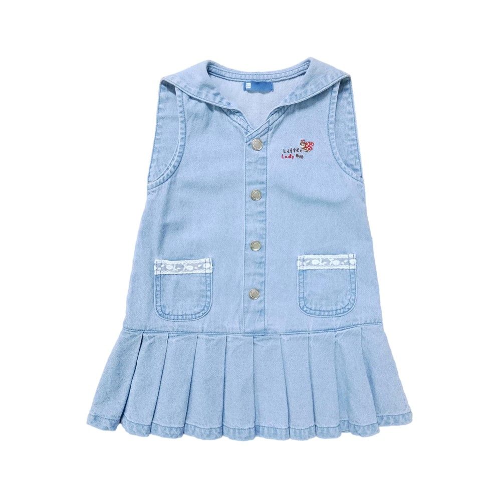 MESTYLE DENIM COLLARED DRESS COUNTRY LIGHT DENIM SIZE 1