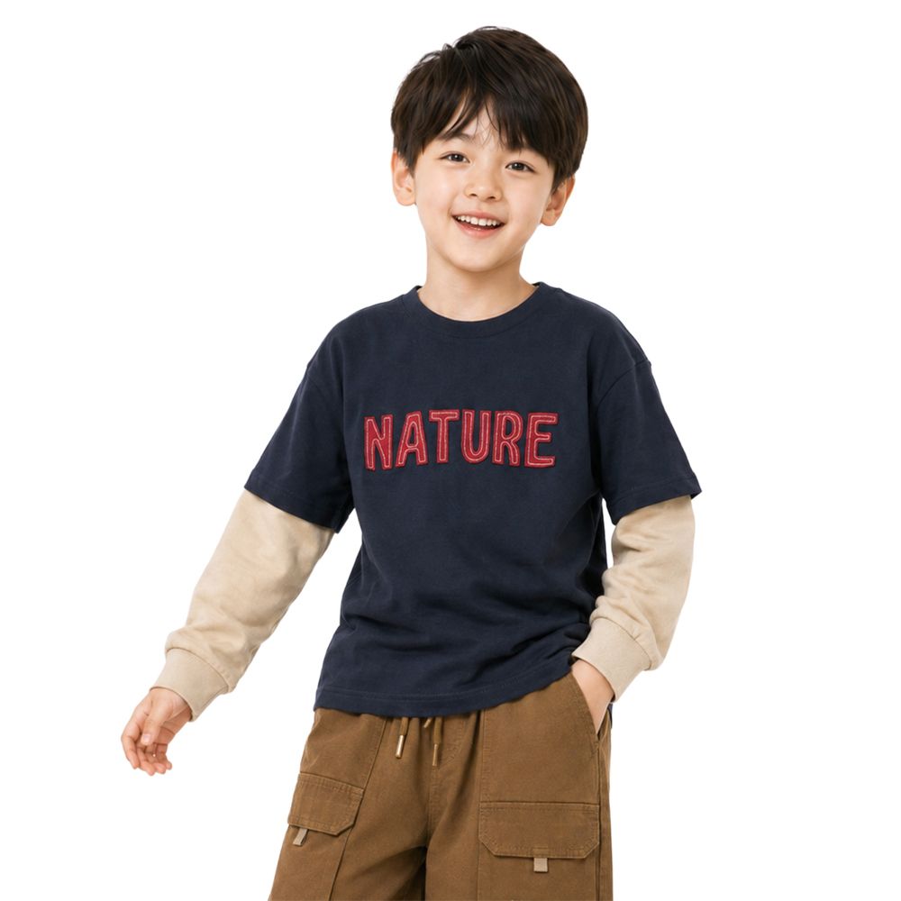MESTYLE LONG SLEEVE PRINT COUNTRY BLACK SIZE 5