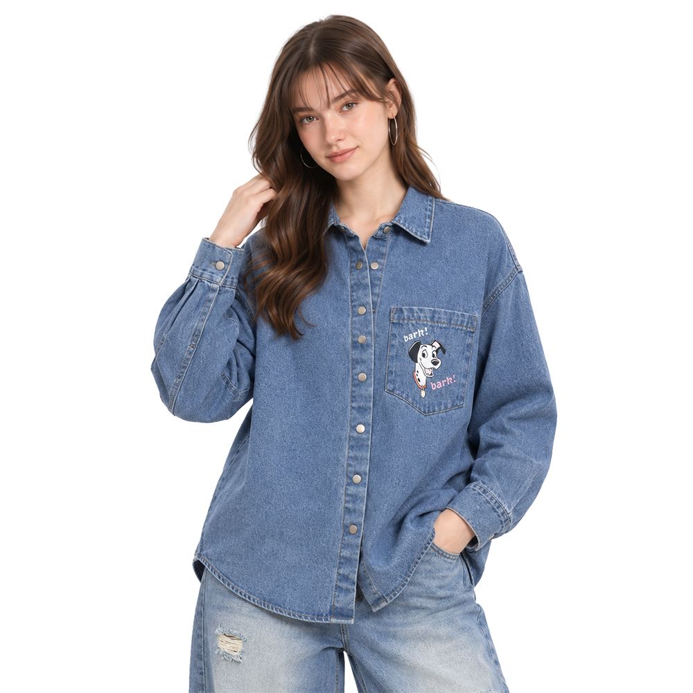 MESTYLE DISNEY เสื้อยีนส์ DALMATIAN สียีนส์กลาง ไซซ์ S