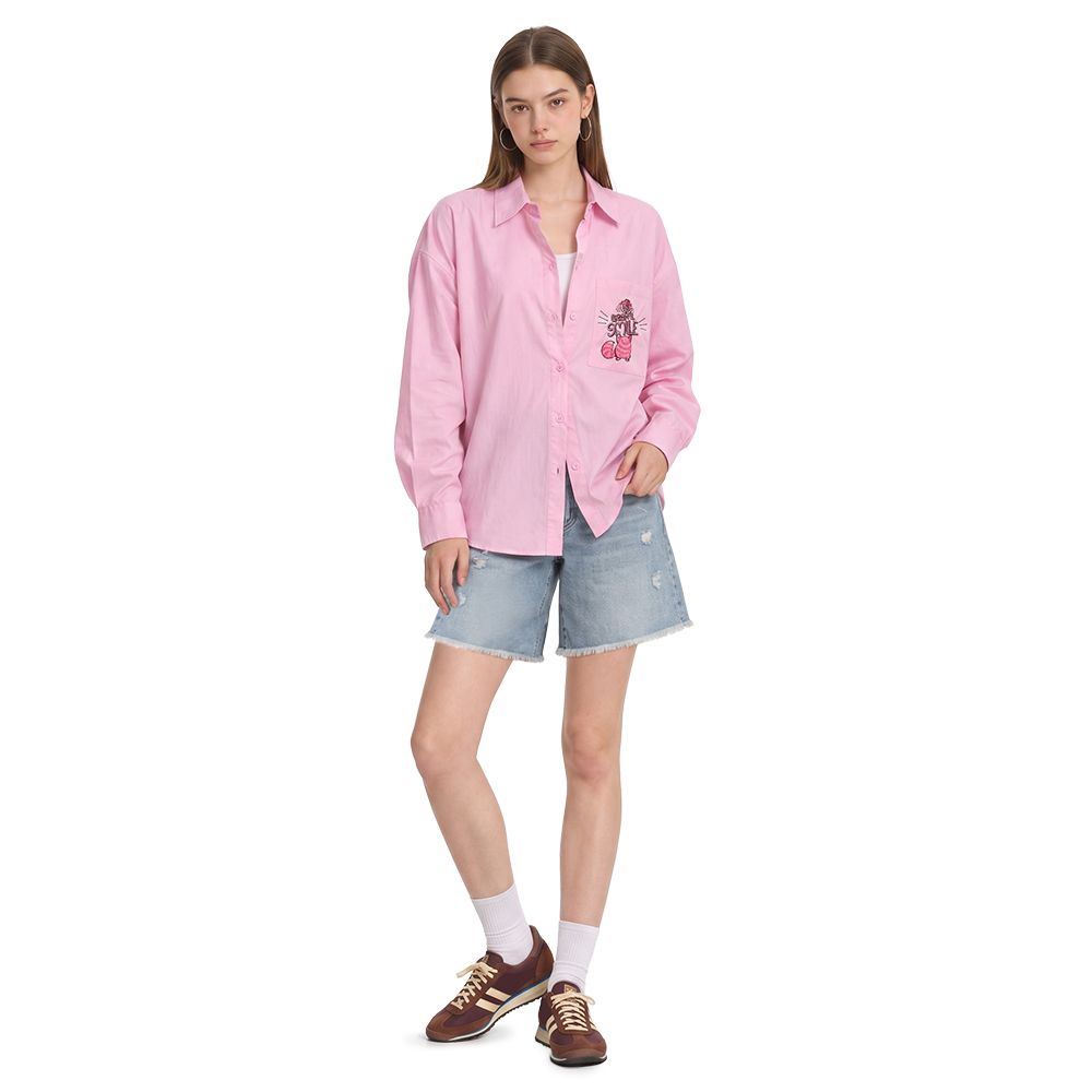 MESTYLE DISNEY CHESHIRE SHIRT PINK SIZE S