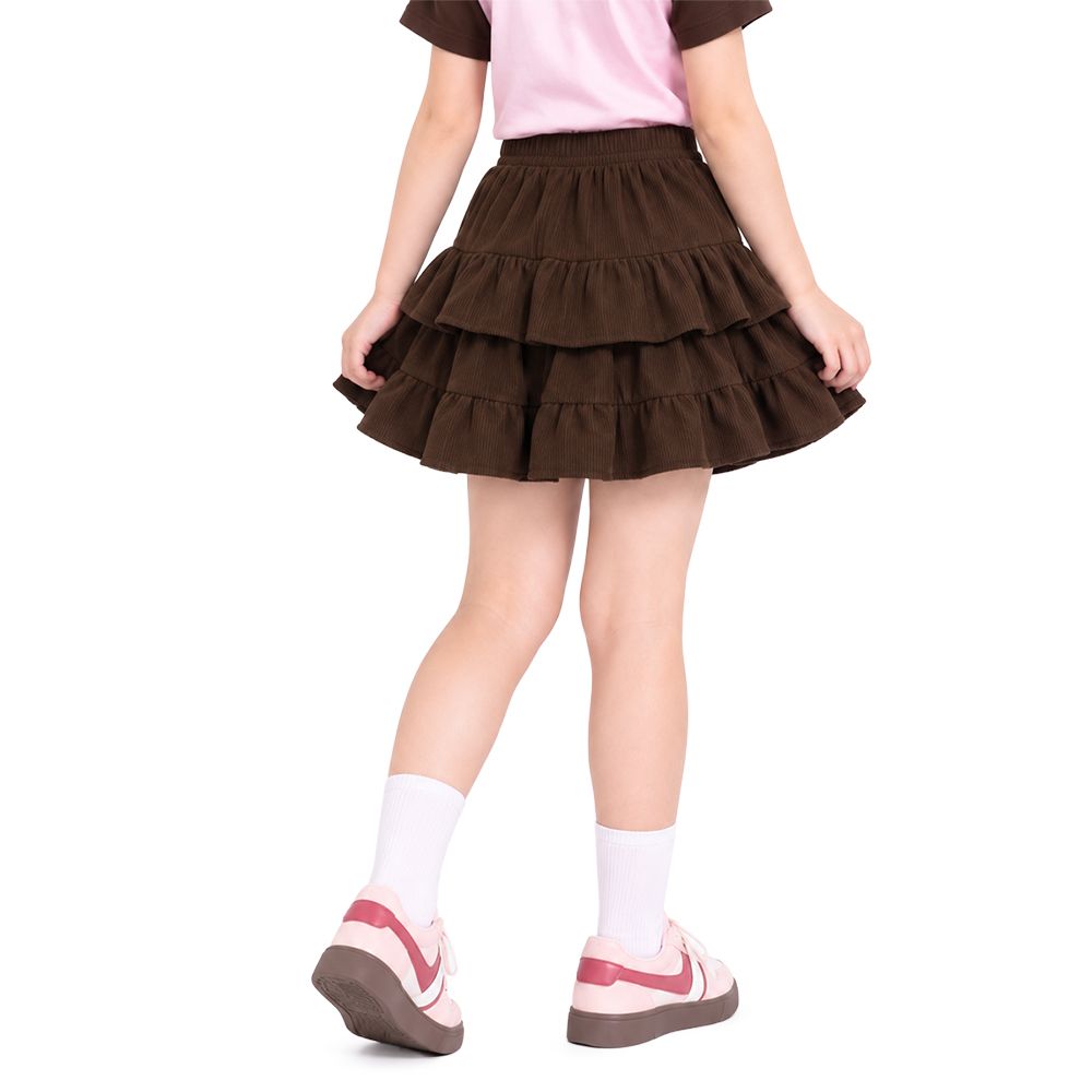 MESTYLE DISNEY กระโปรงระบาย MARIE สีน้ำตาล ไซซ์ 7