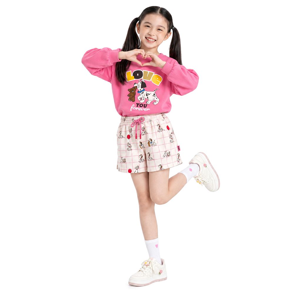 MESTYLE DISNEY PRINT SHORTS DALMATIANS LIGHT PINK SIZE 7