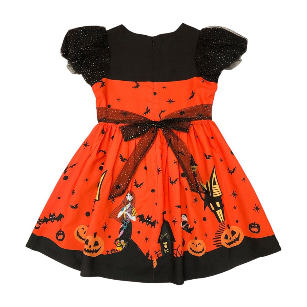 MESTYLE DISNEY เดรสฮาโลวีนพิมพ์ลาย NIGHTMARE สีส้ม ไซซ์ 9