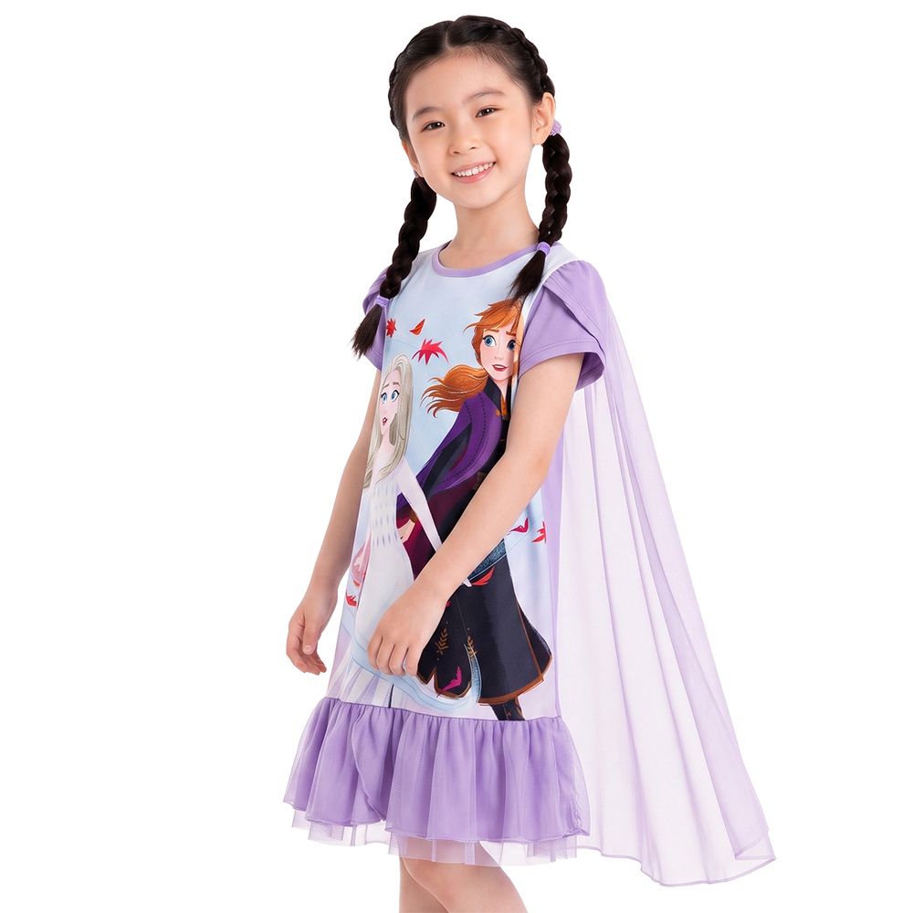 MESTYLE DISNEY เดรสพิมพ์ลาย FROZEN สีม่วง ไซซ์ 5