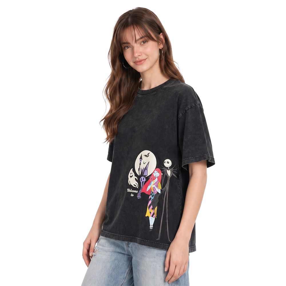MESTYLE DISNEY เสื้อยืดฮาโลวีน สีดำ ไซซ์ L