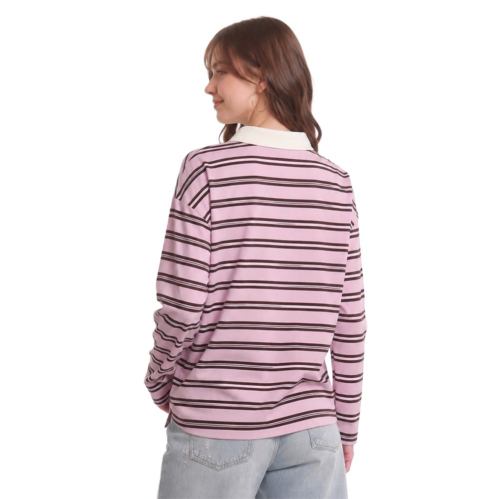 MESTYLE DISNEY เสื้อโปโล CHESHIRE CAT สีชมพู ไซซ์ L