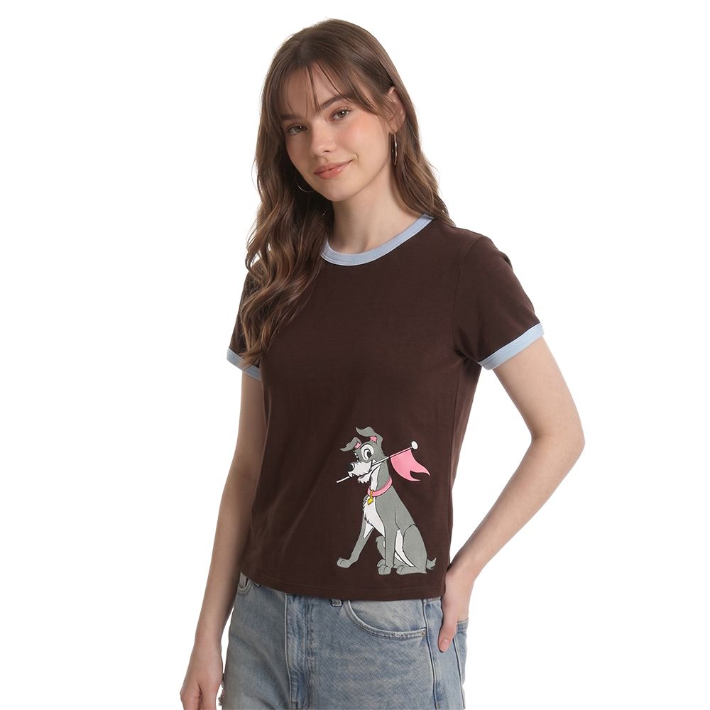 MESTYLE DISNEY เสื้อยืด LADY TRAMP สีน้ำตาล ไซซ์ L
