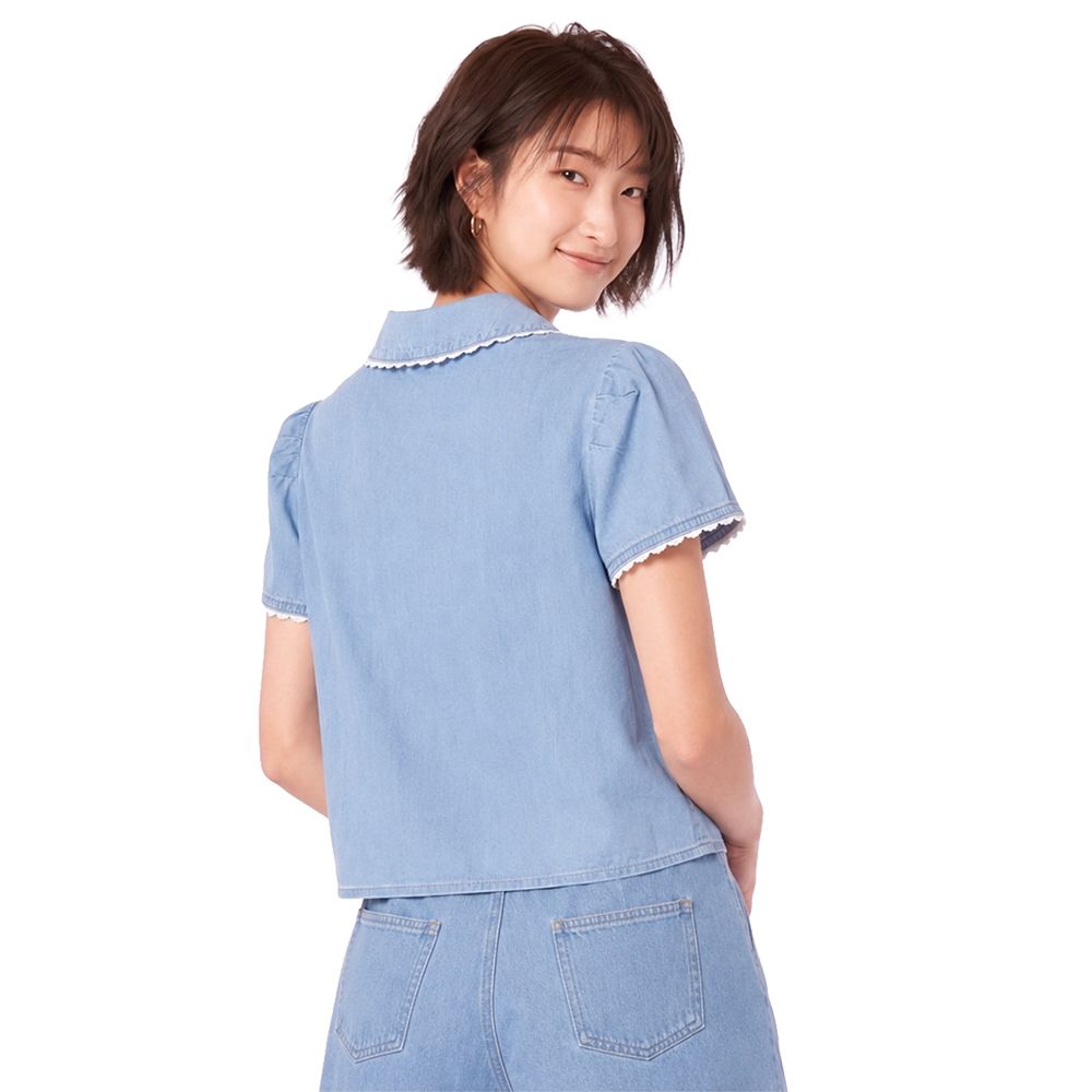 MESTYLE DISNEY เสื้อยีนส์ลูกไม้ ALICE สียีนส์อ่อน ไซซ์ XL