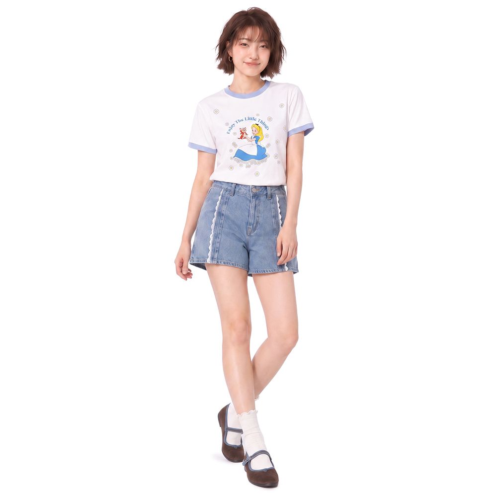 MESTYLE ALICE DENIM SHORTS LIGHT DENIM SIZE M