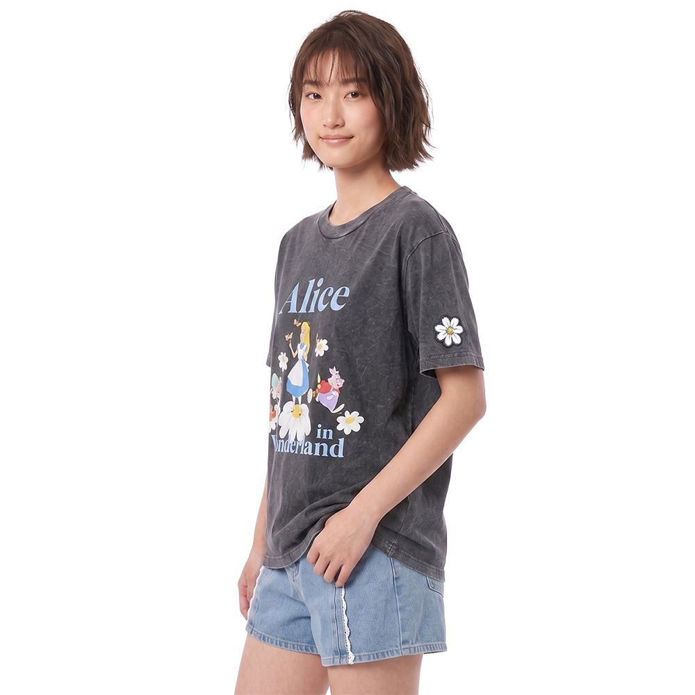 MESTYLE DISNEY เสื้อยืดลาย ALICE สีดำ ไซซ์ M