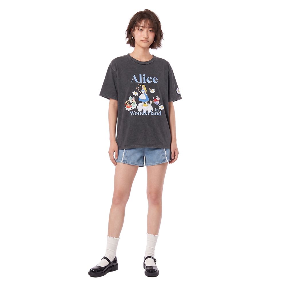 MESTYLE DISNEY ALICE T-SHIRT BLACK SIZE XL