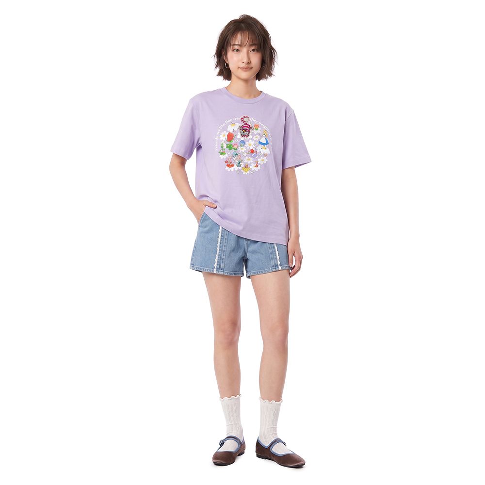 MESTYLE DISNEY ALICE T-SHIRT PURPLE SIZE L