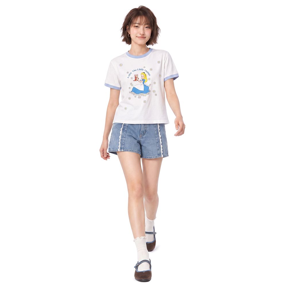 MESTYLE DISNEY ALICE T-SHIRT WHITE SIZE L
