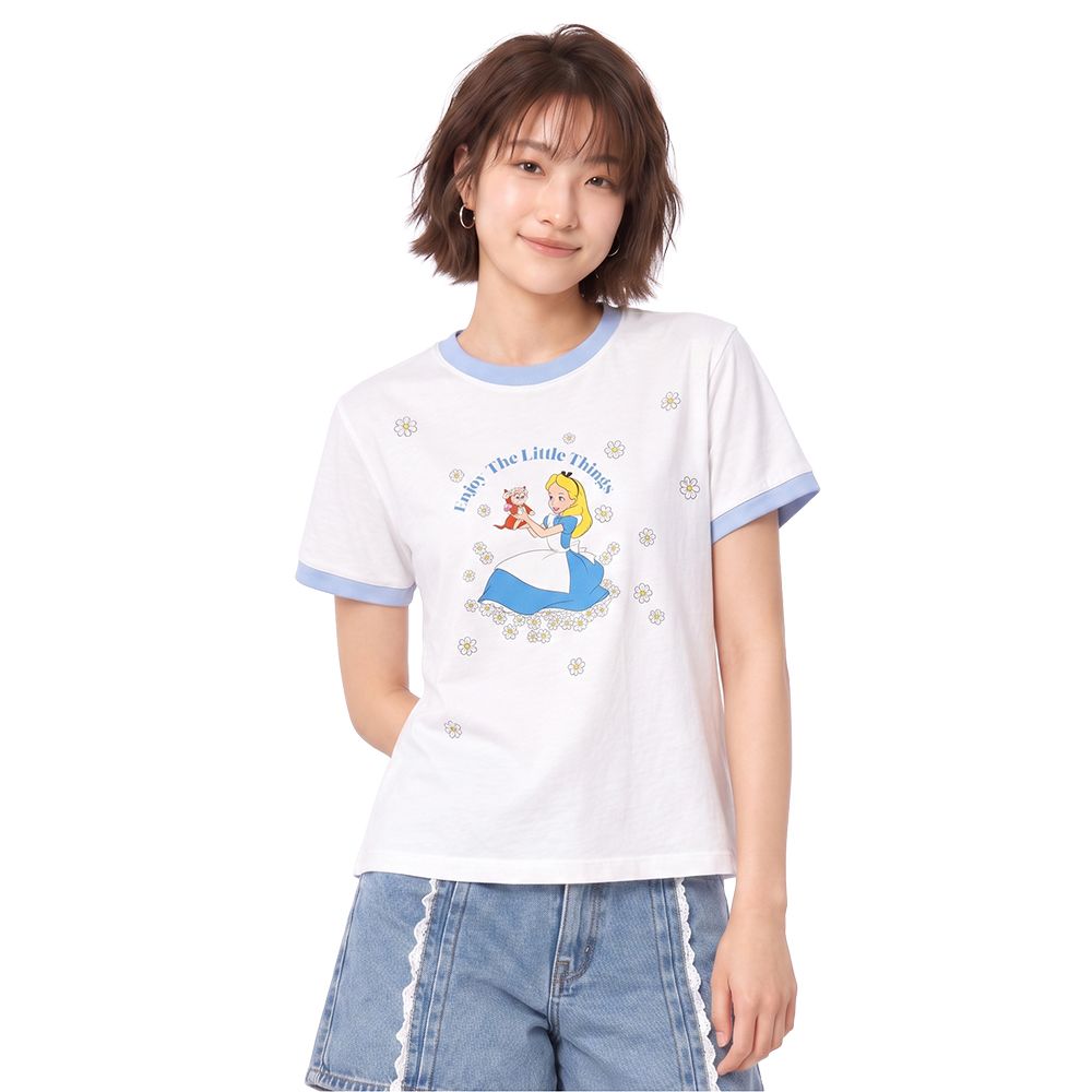 MESTYLE DISNEY เสื้อยืดลาย ALICE สีขาว ไซซ์ L