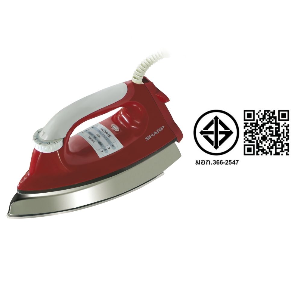 SHARP เตารีดแห้ง 1000 วัตต์ #AM-465T (คละแบบ)