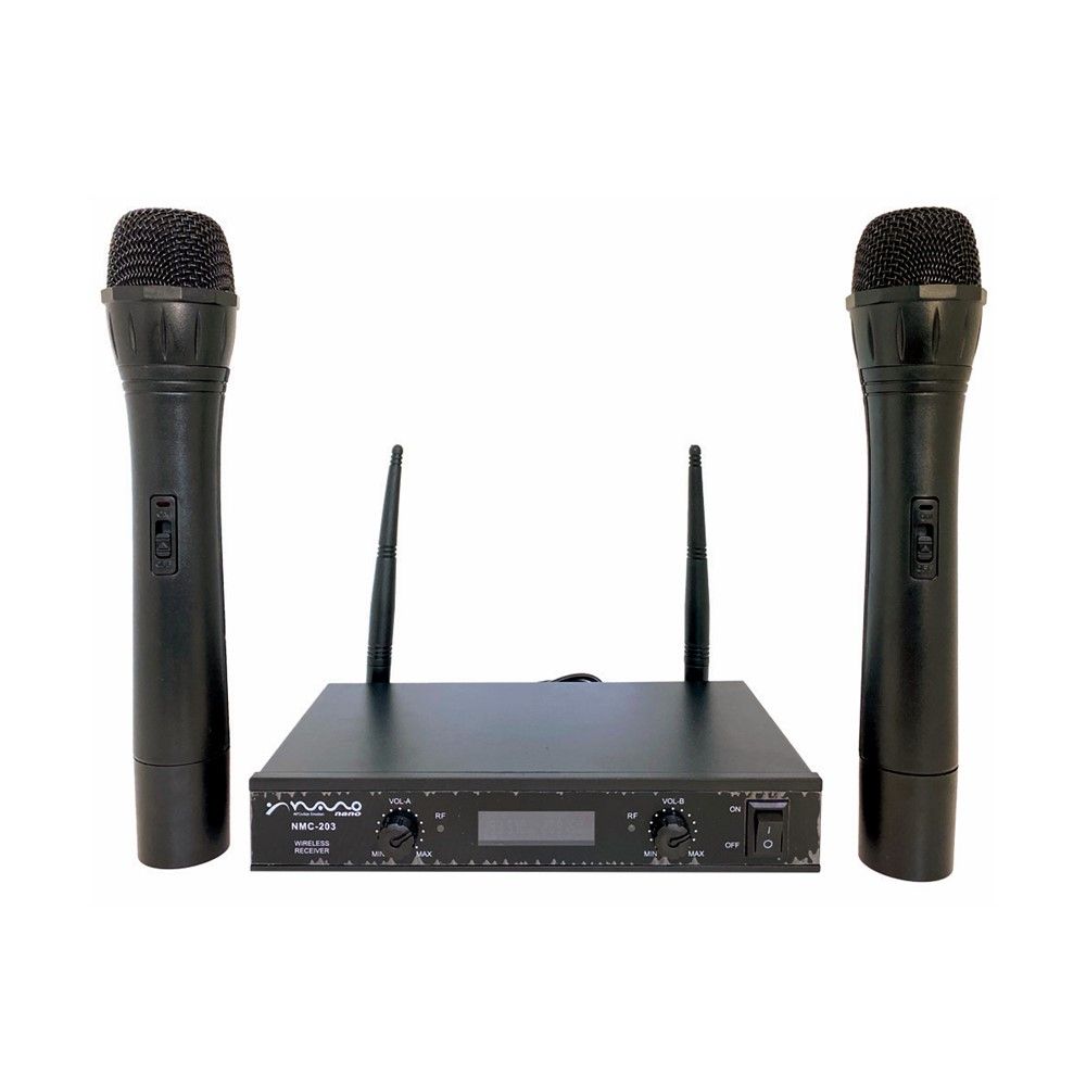 NANO MICROPHONE WIRELESS BLACK NMC-203