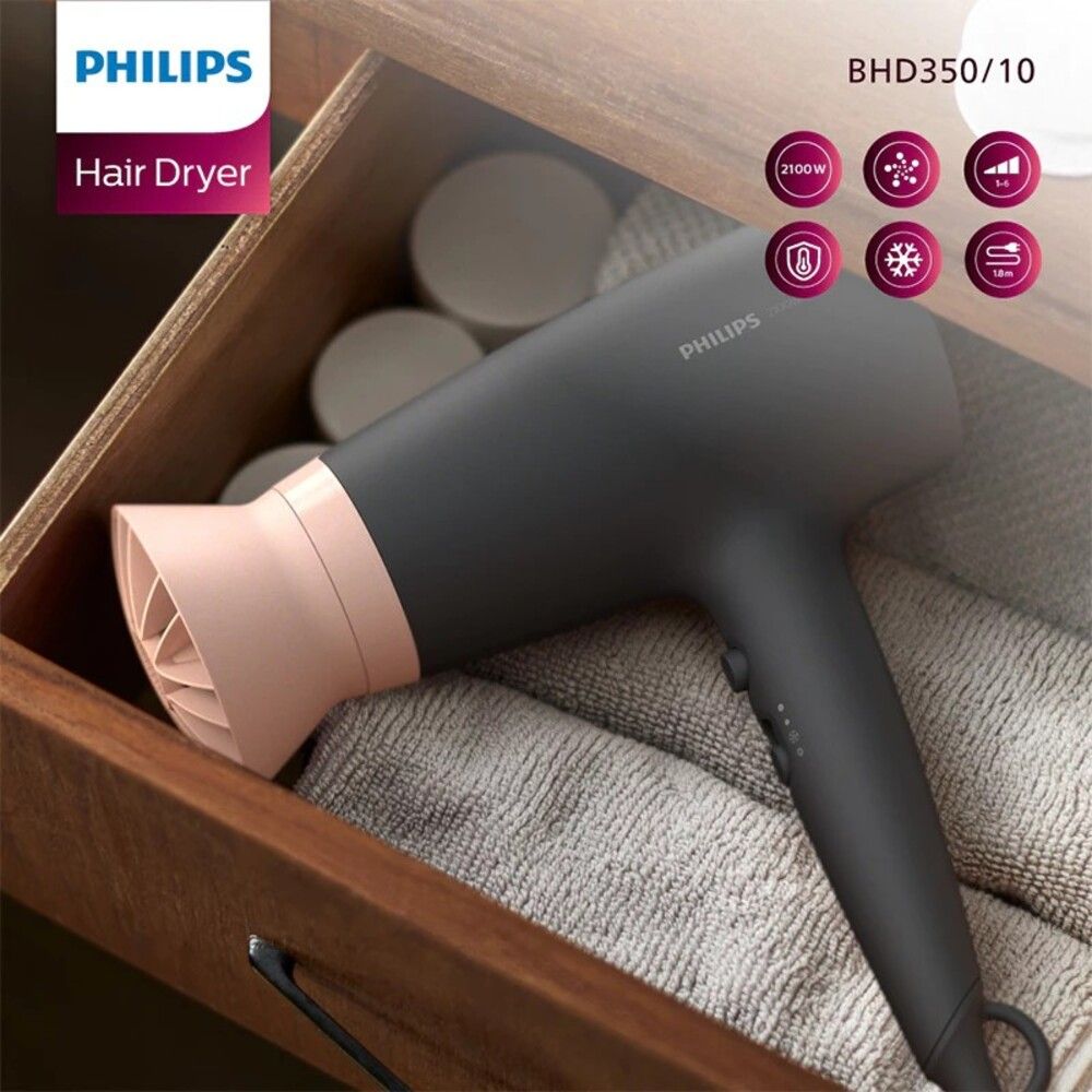 PHILIPS ไดร์เป่าผม 2100 วัตต์ BHD350/10