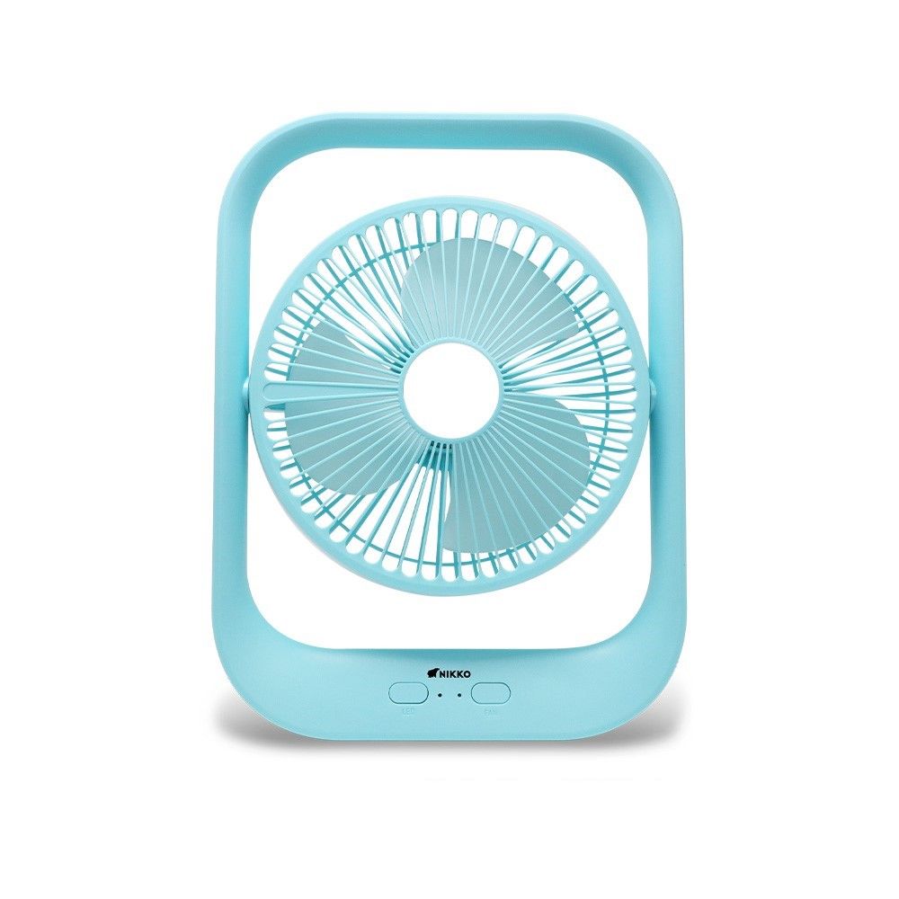 NIKKO พัดลมชาร์จไฟพร้อมโคมไฟ #NKMF-L2837 (คละแบบ)