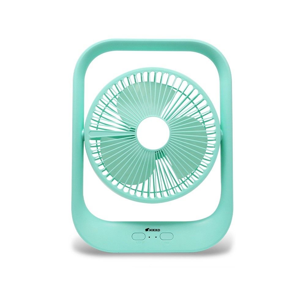NIKKO พัดลมชาร์จไฟพร้อมโคมไฟ #NKMF-L2837 (คละแบบ)