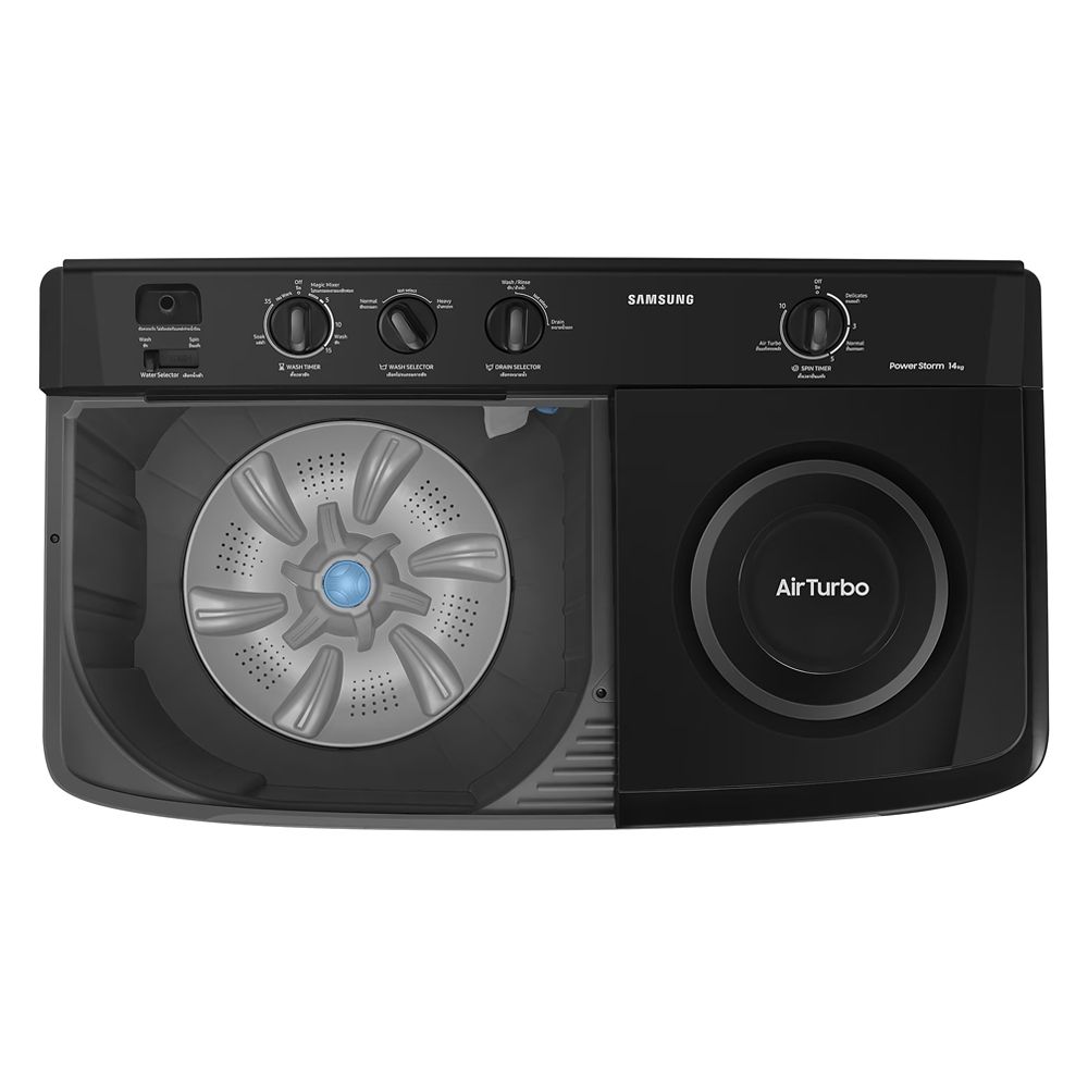 SAMSUNG เครื่องซักผ้า 2 ถัง 14 กก. WT14B5040BA/ST