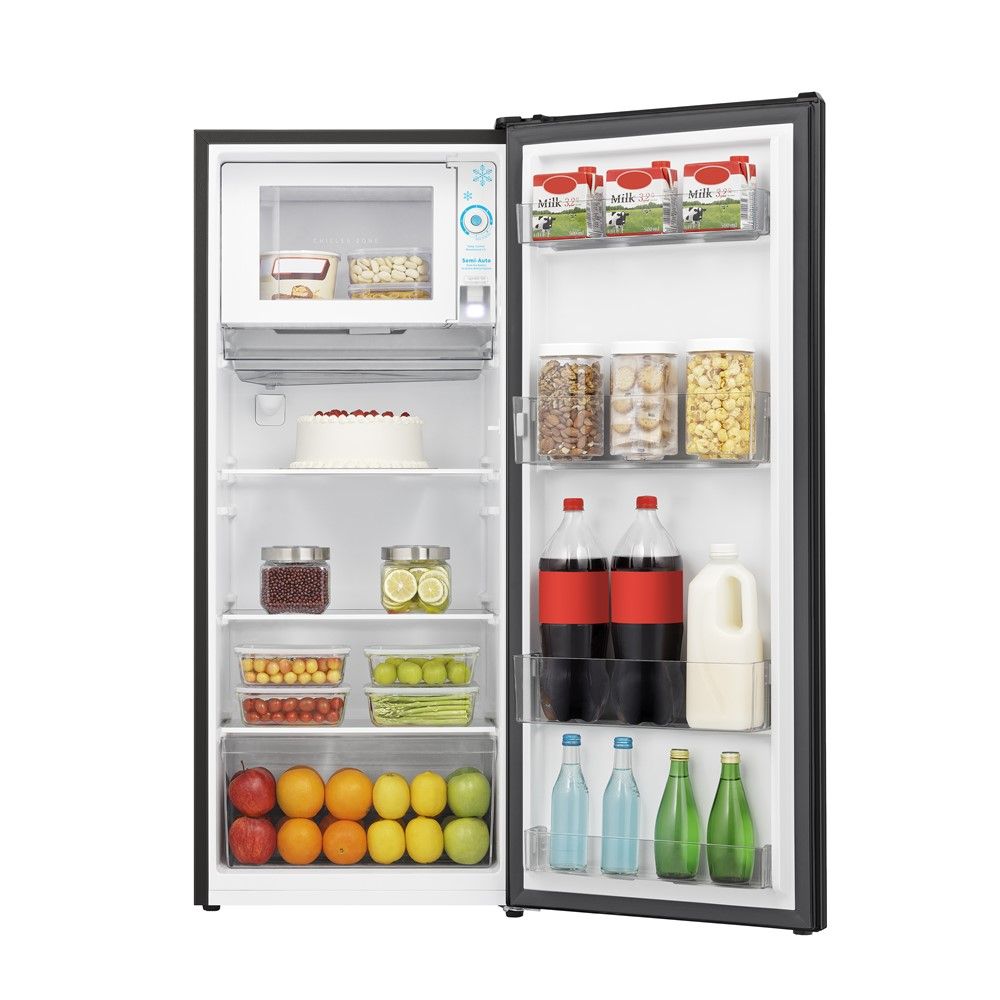 HISENSE#RR239D4TBN ตู้เย็น 6.5Q 1D สีดำ