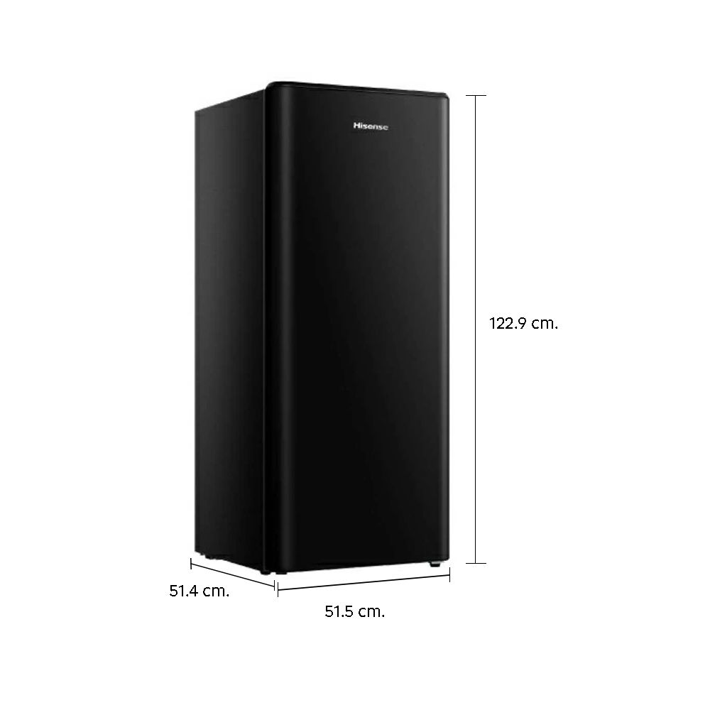 HISENSE#RR239D4TBN ตู้เย็น 6.5Q 1D สีดำ