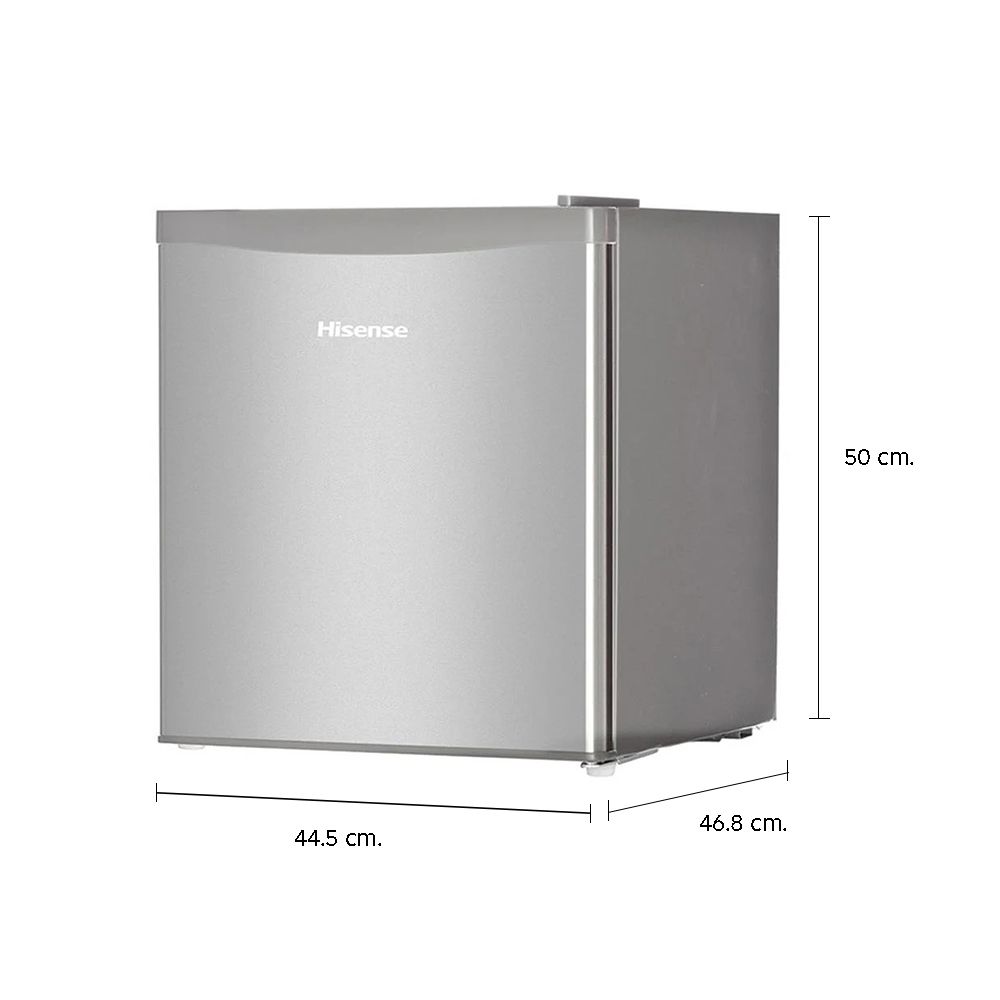 HISENSE ตู้เย็น 1 ประตู 1.6 คิว สีเงิน RR61D4TGN_SK