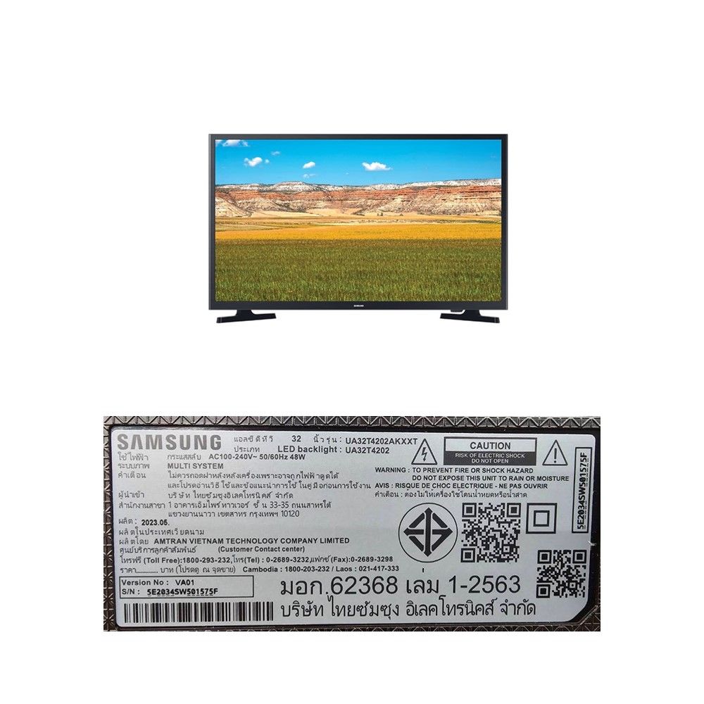 SAMSUNG สมาร์ทTV HD 32 IN UA32T4202AKXXT_SK