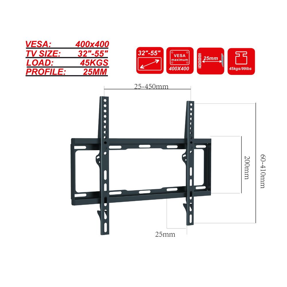 MOVADA TV WALL MOUNT 32 - 55 INCHES PTB-186SF