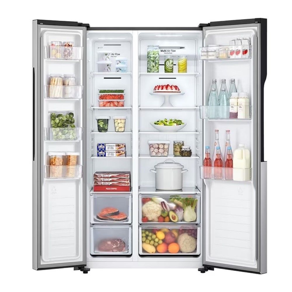 LG ตู้เย็นไซด์บายไซด์ 18คิว GC-B187JQAM SILVER