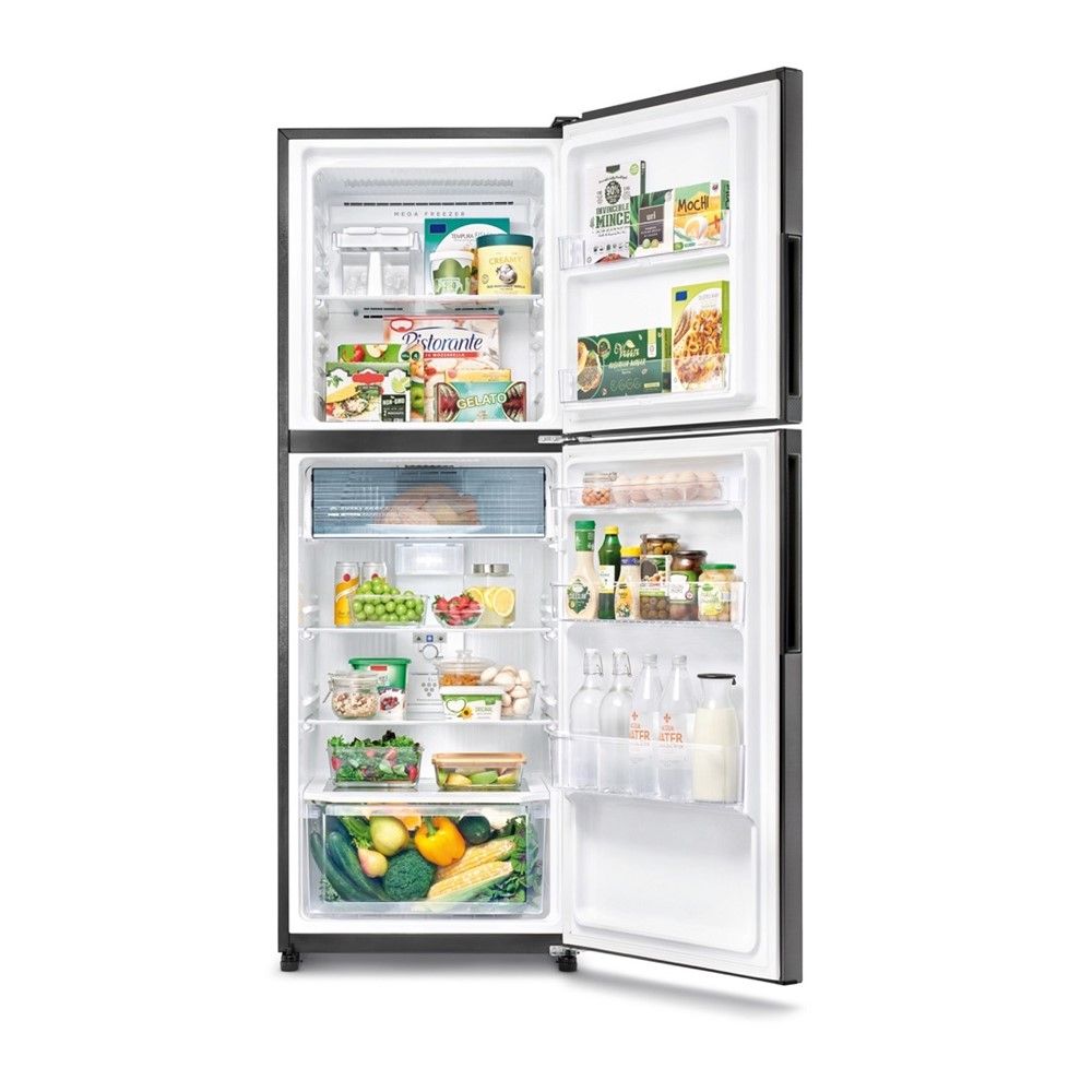 SHARP 2-DOOR REFRIGERATOR 7.9Q J-XP230T-DK SILVER