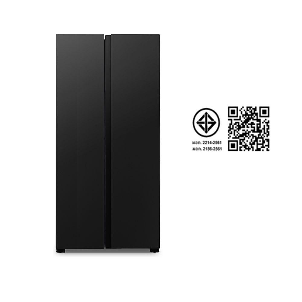 HISENSE REFRIGERATOR SIDE BY SIDE BLACK 15.6 Q RS559N4TBN
