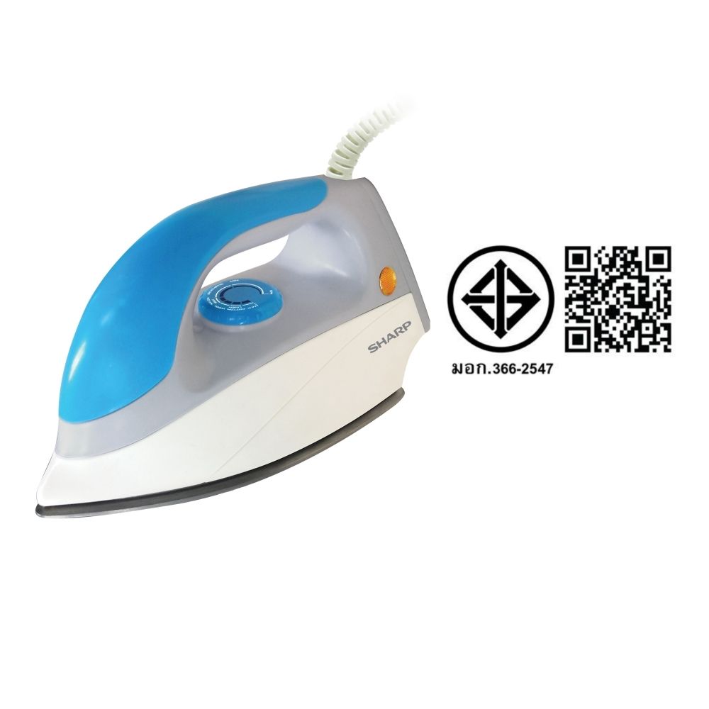 SHARP เตารีดเคลือบโพลีฟลอน 1000วัตต์ #AM-475T (คละแบบ)