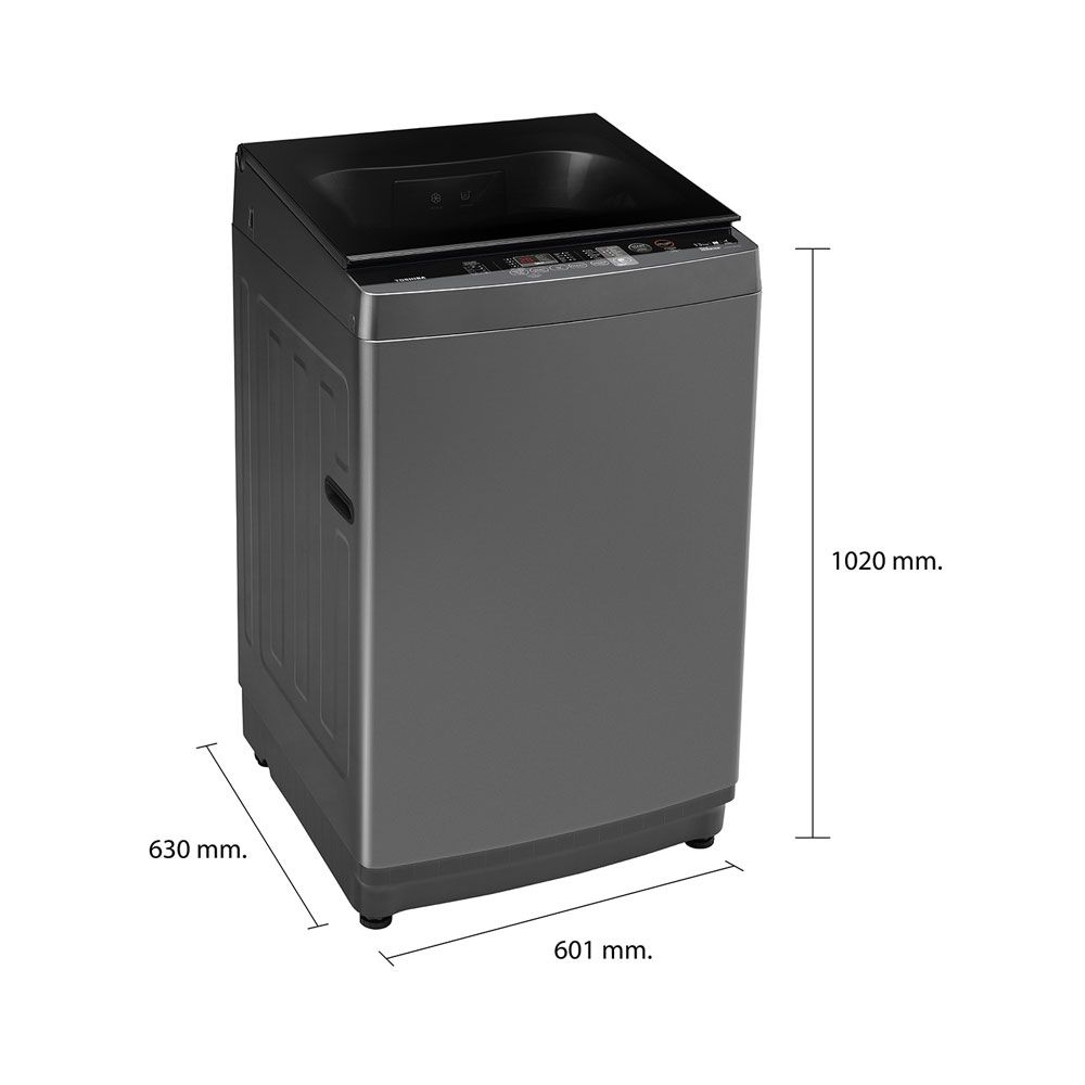 TOSHIBA ซักผ้าฝาบน 13กก. #AW-DUM1400LT(SG)