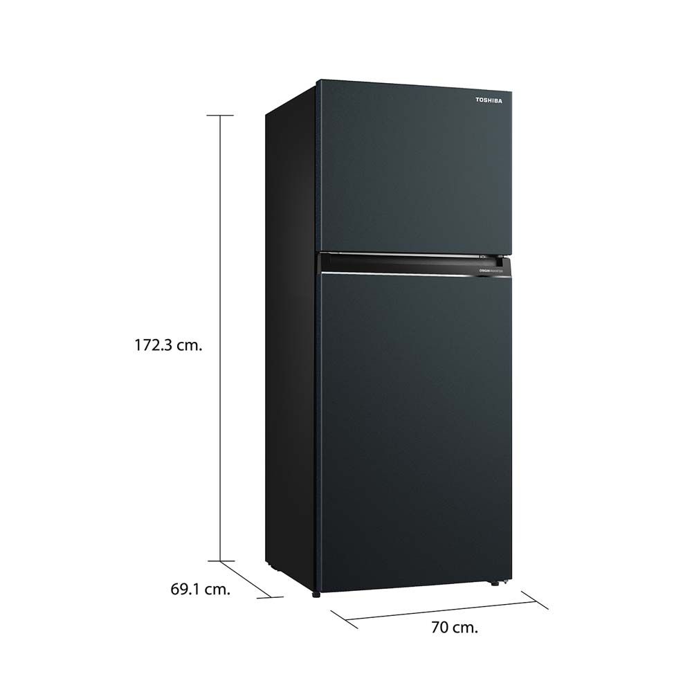 TOSHIBA REFRIGERATOR 2 DOORS 14.5Q #GR-RT558WE-PMT