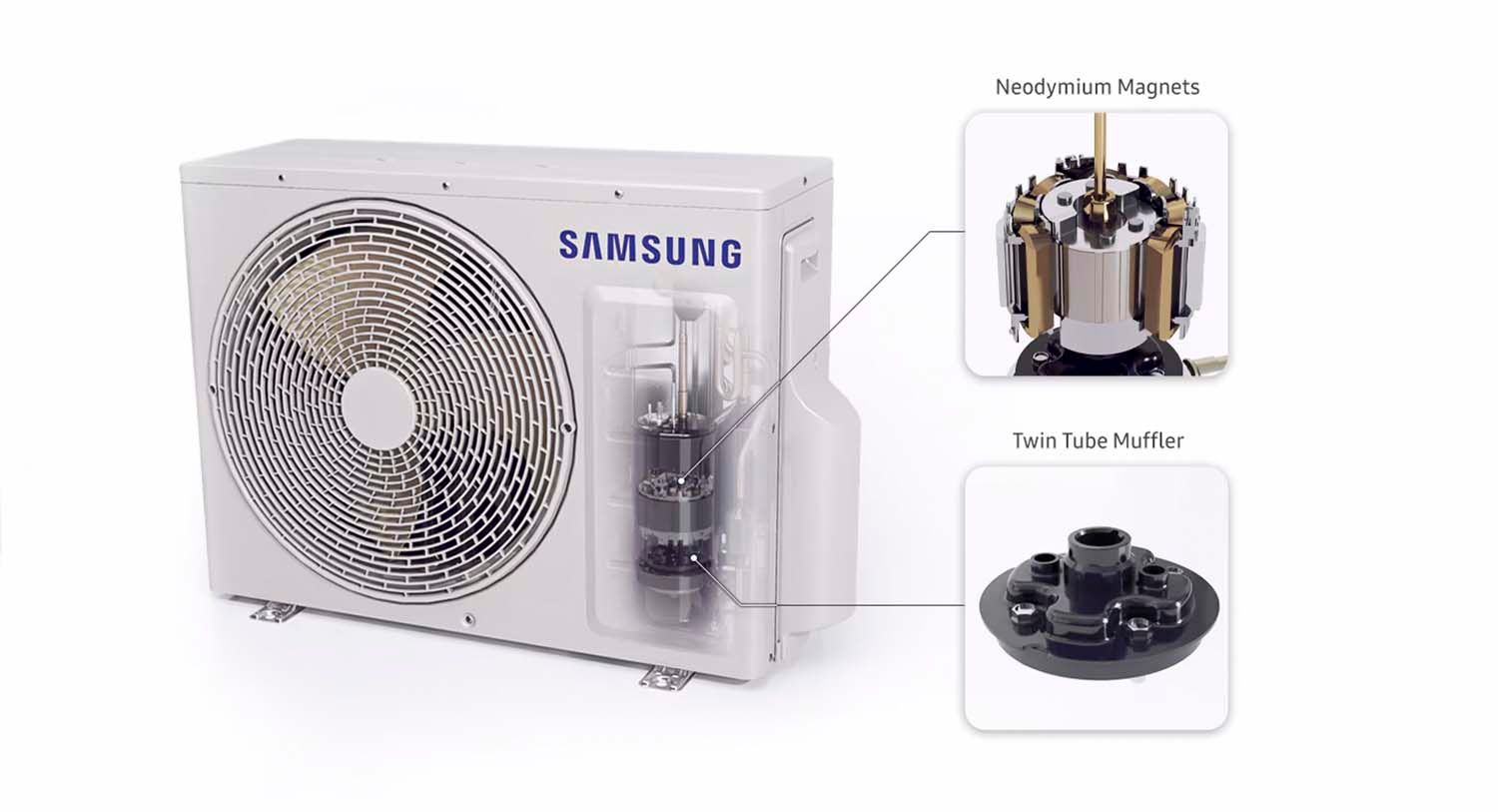 SAMSUNG แอร์ติดผนัง 9000BTU #AR10CYHCAWKN