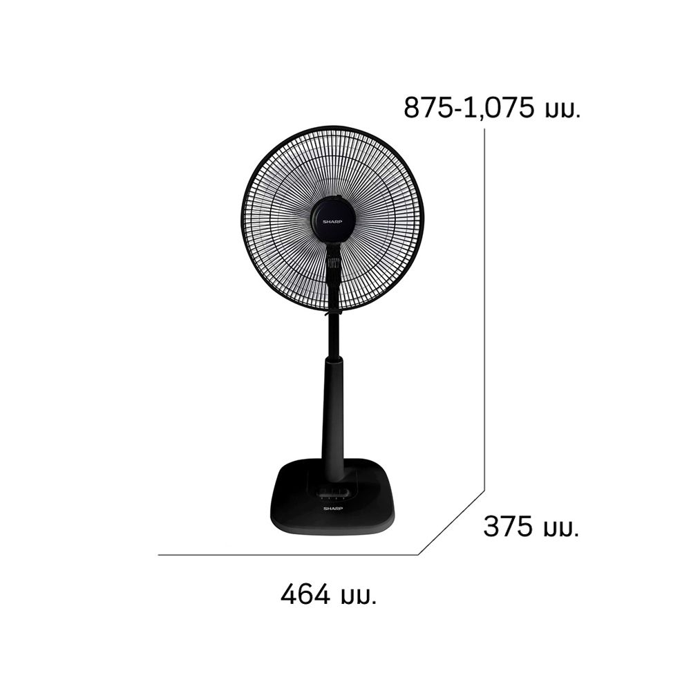 SHARP SLIDE FAN 16 INCH #PJ-SL165 (ASSORTED)