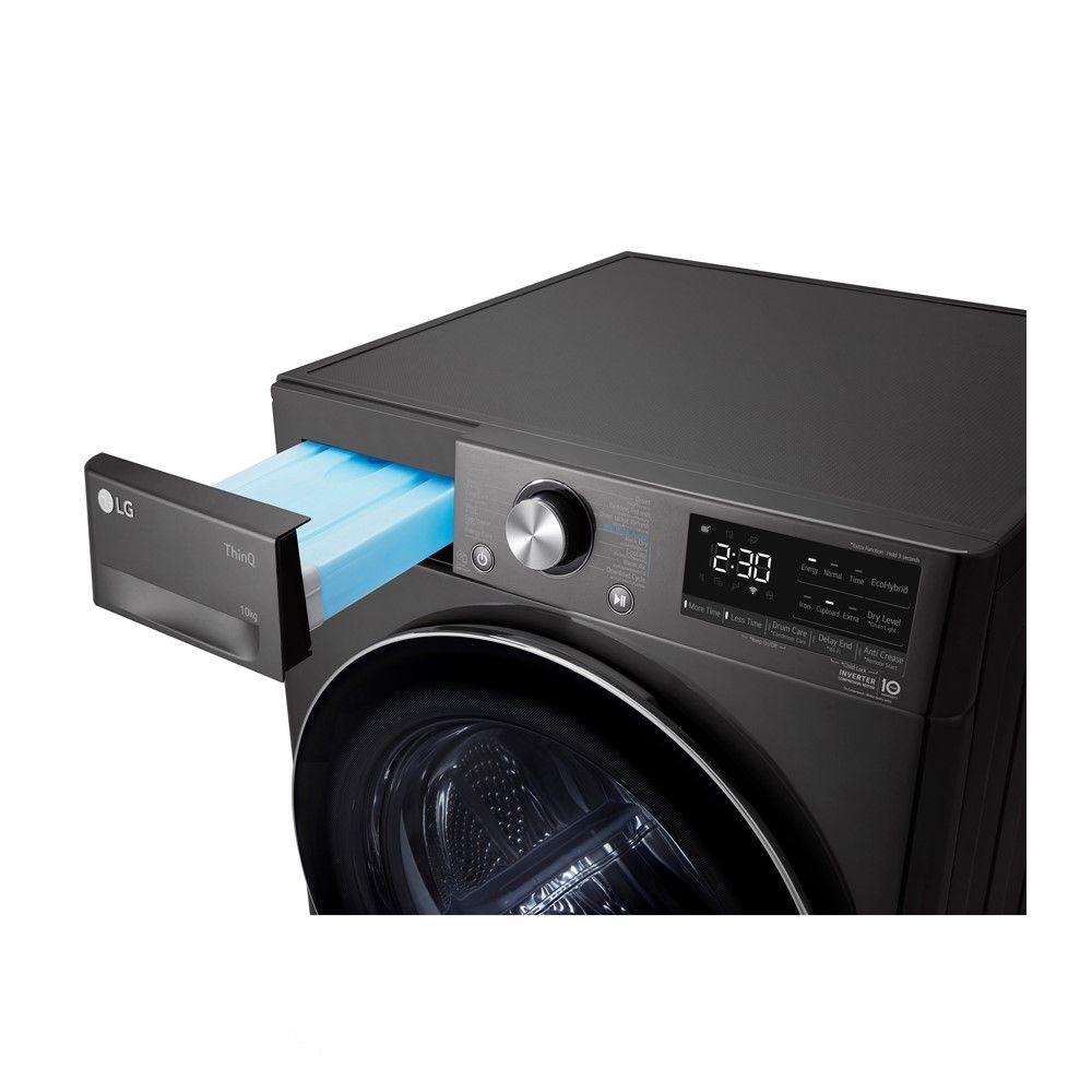 LG เครื่องอบผ้า 10 กิโลกรัม รุ่น RV10VHP2B สีดำ