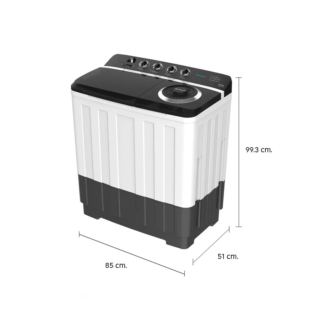 HISENSE ซักผ้า 2ถัง 18กก. WSRB1813UB