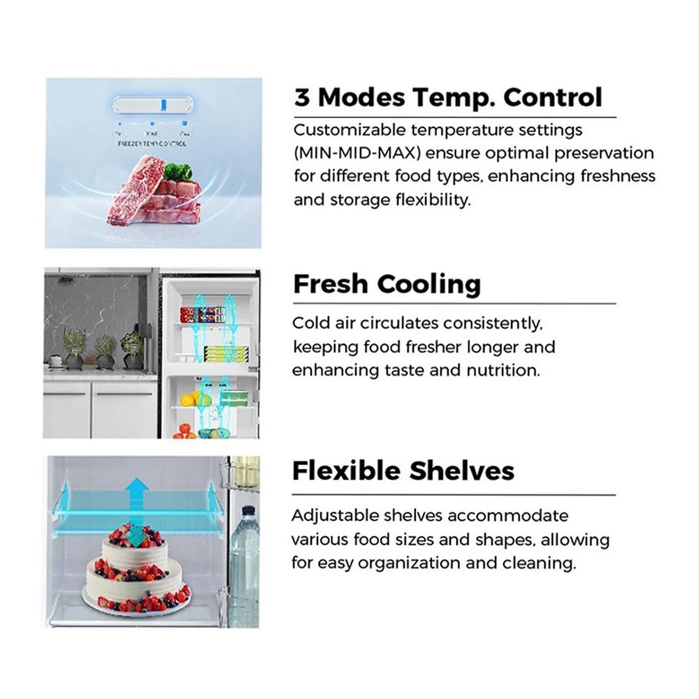 HAIER REFRIGERATOR 2 DOOR 7.6 Q HRF-RT205MN