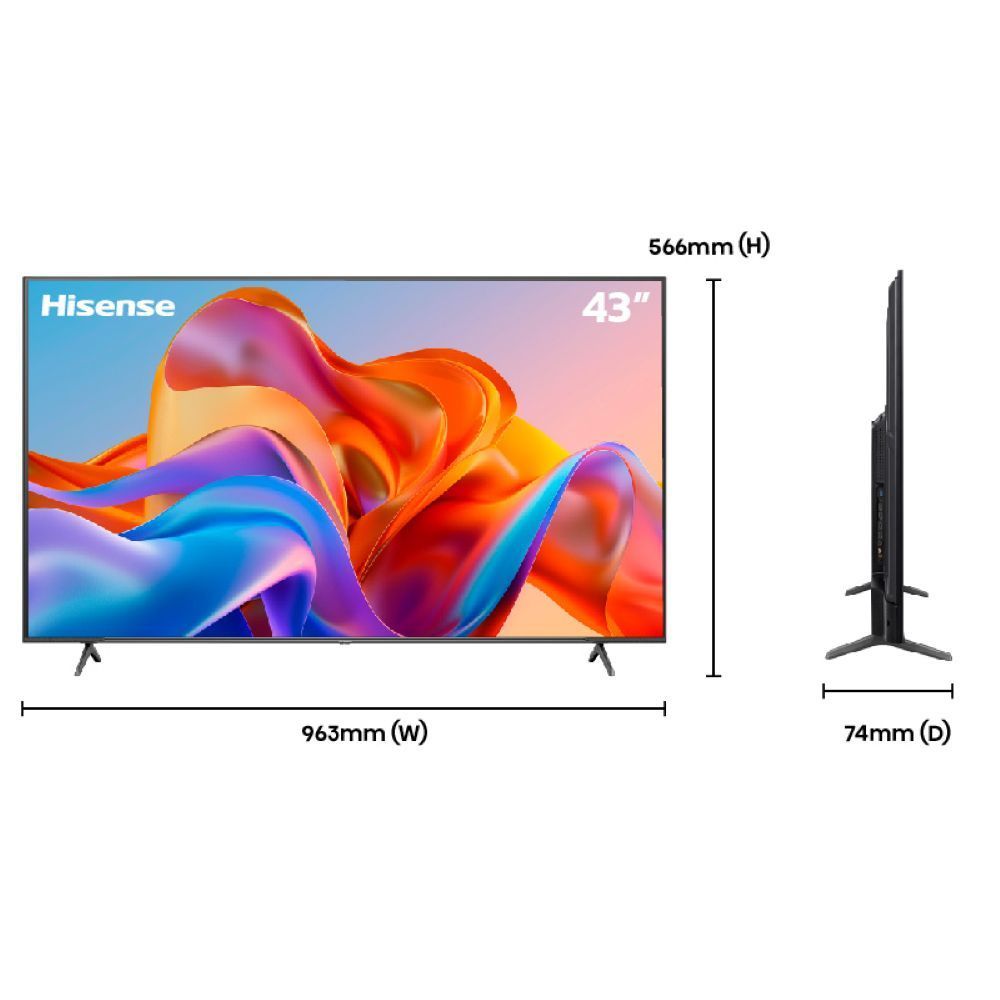 HISENSE GOOGLE TV QLED 4K 43IN #43E7N