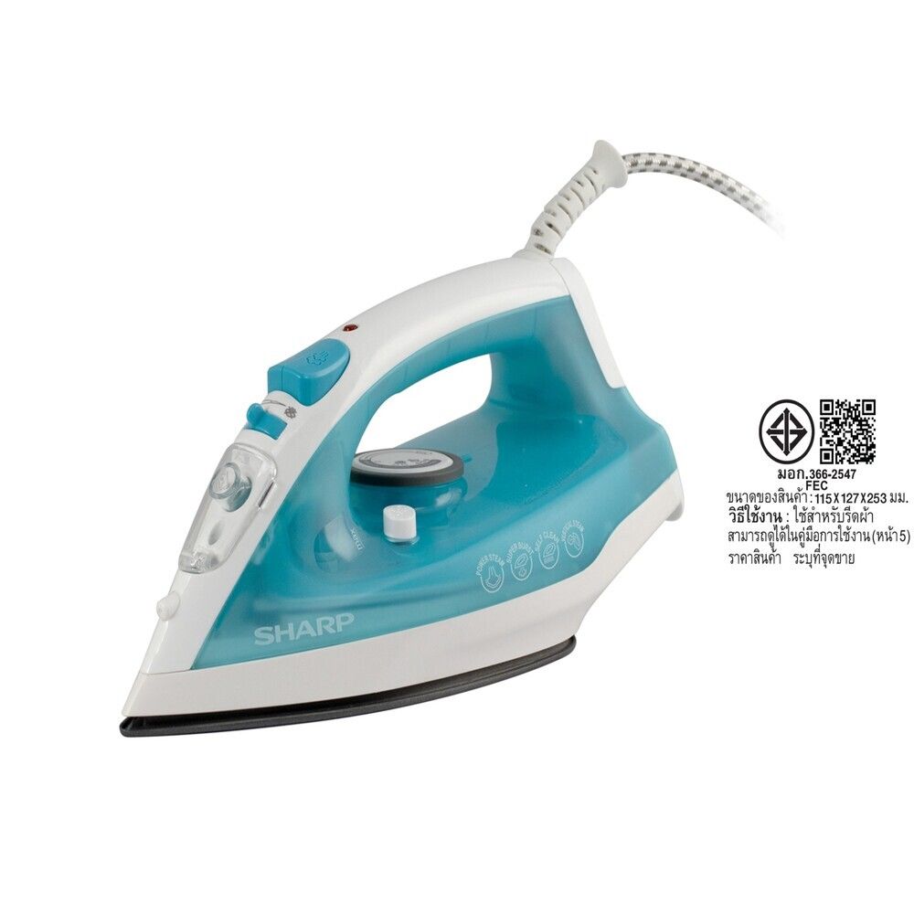 SHARP เตารีดไอน้ำ EI-S300 1800W เขียว