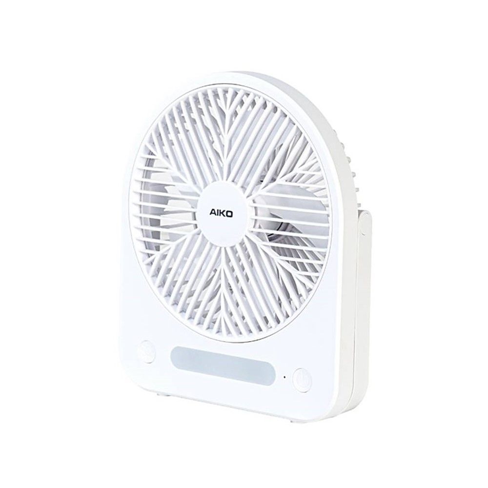 AIKO พัดลมชาร์จไฟ+โคมไฟ 6 นิ้ว KN-L2886 (คละแบบ)