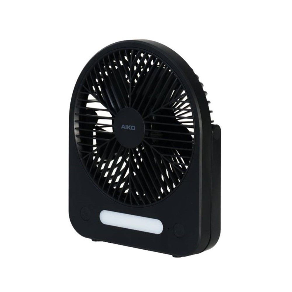 AIKO พัดลมชาร์จไฟ+โคมไฟ 6 นิ้ว KN-L2886 (คละแบบ)