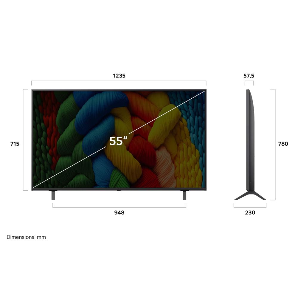 LG สมาร์ท ทีวี NANO 4K 55IN รุ่น 55NANO80ASA.ATM