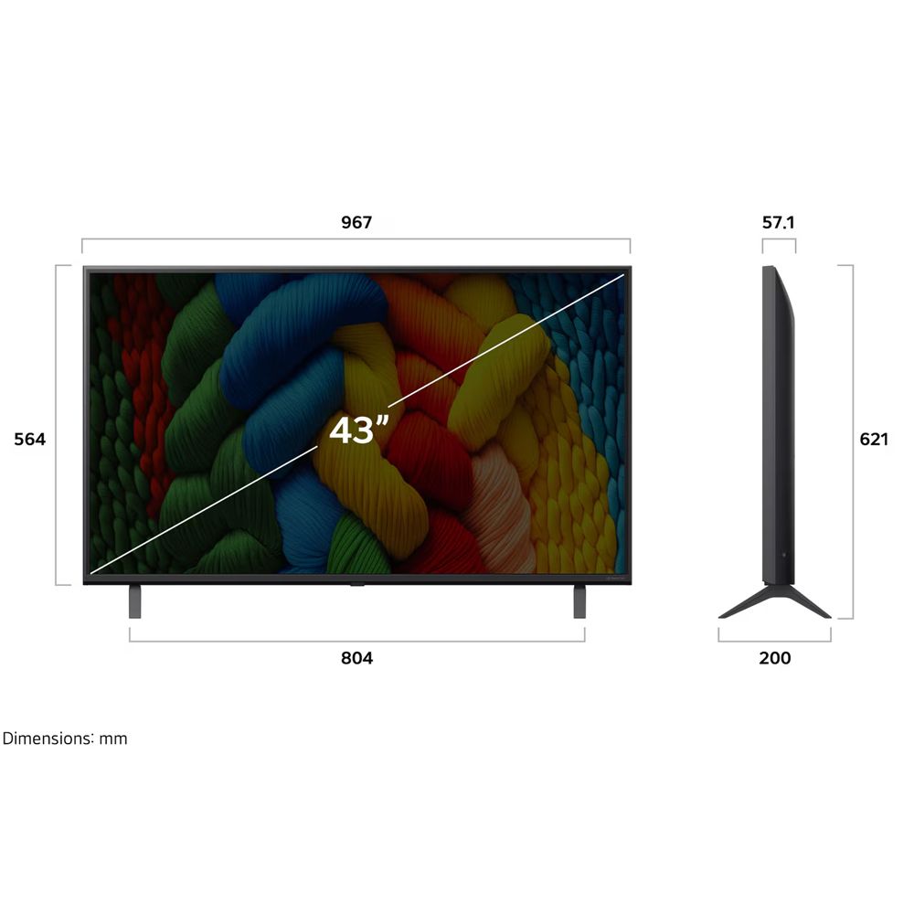 LG สมาร์ท ทีวี NANO 4K 43IN รุ่น 43NANO80ASA.ATM