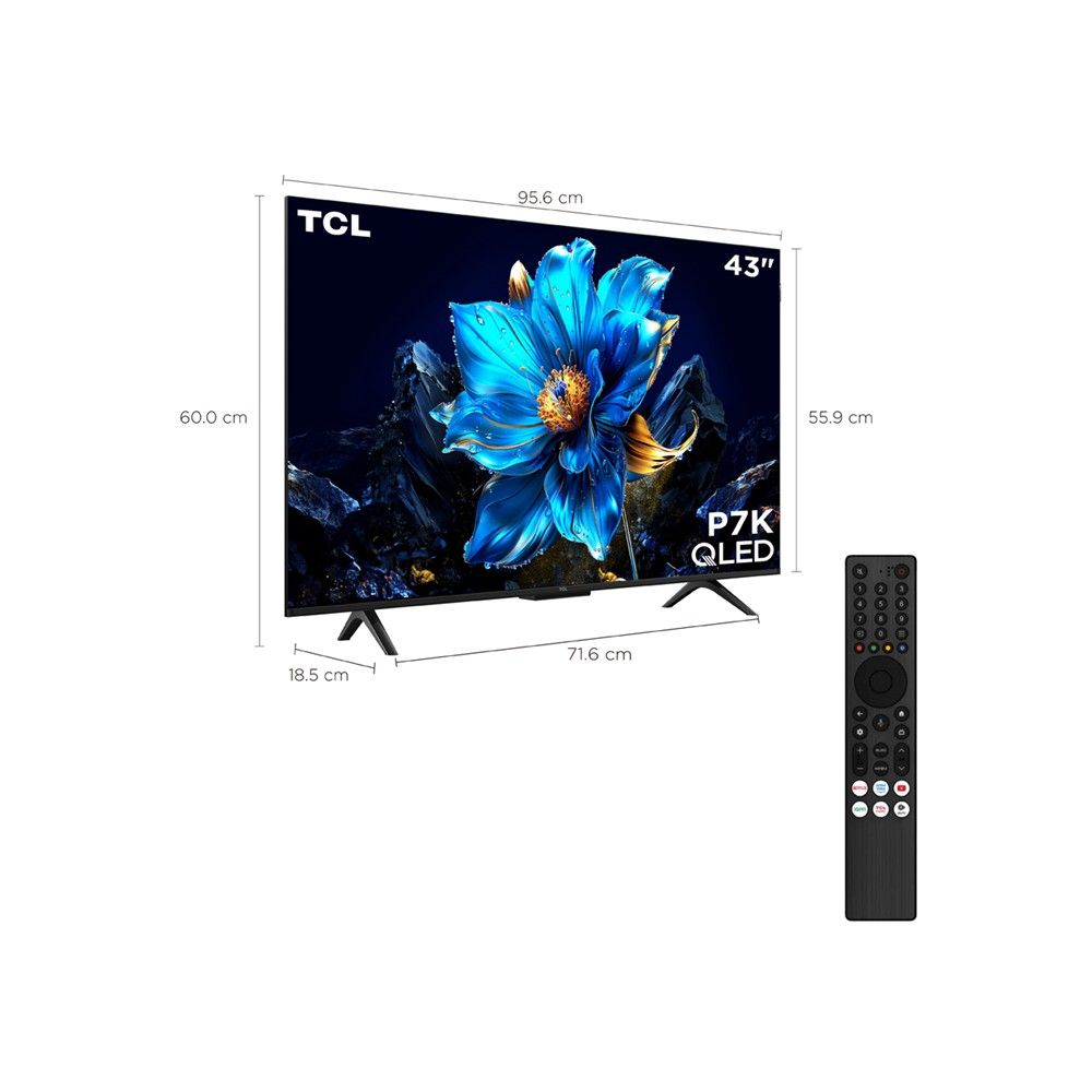 TCL QLED GOOGLE TV 43 INCH #43P7K