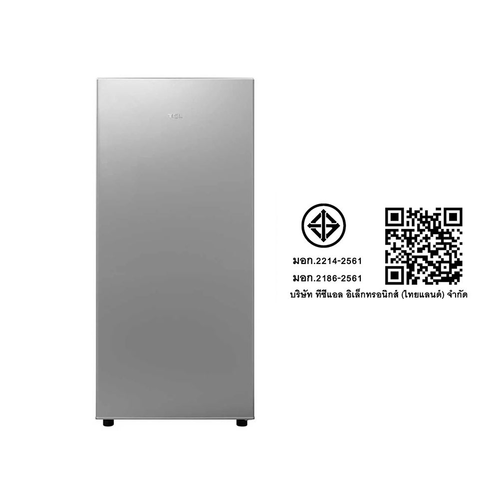 TCL ตู้เย็น 1 ประตู สีเงิน 6.7Q RT19XFSDS