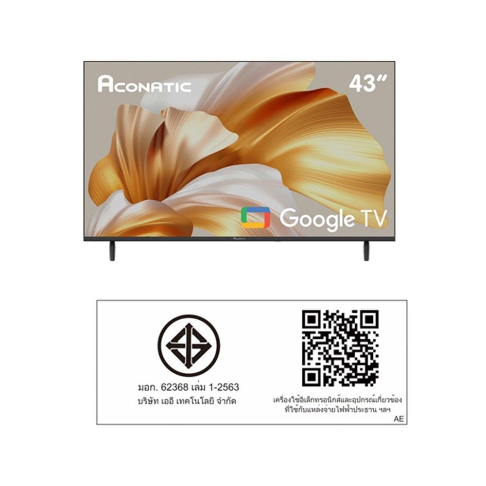 ACONATIC GOOGLE ทีวี 43 นิ้ว #43HS1000AN